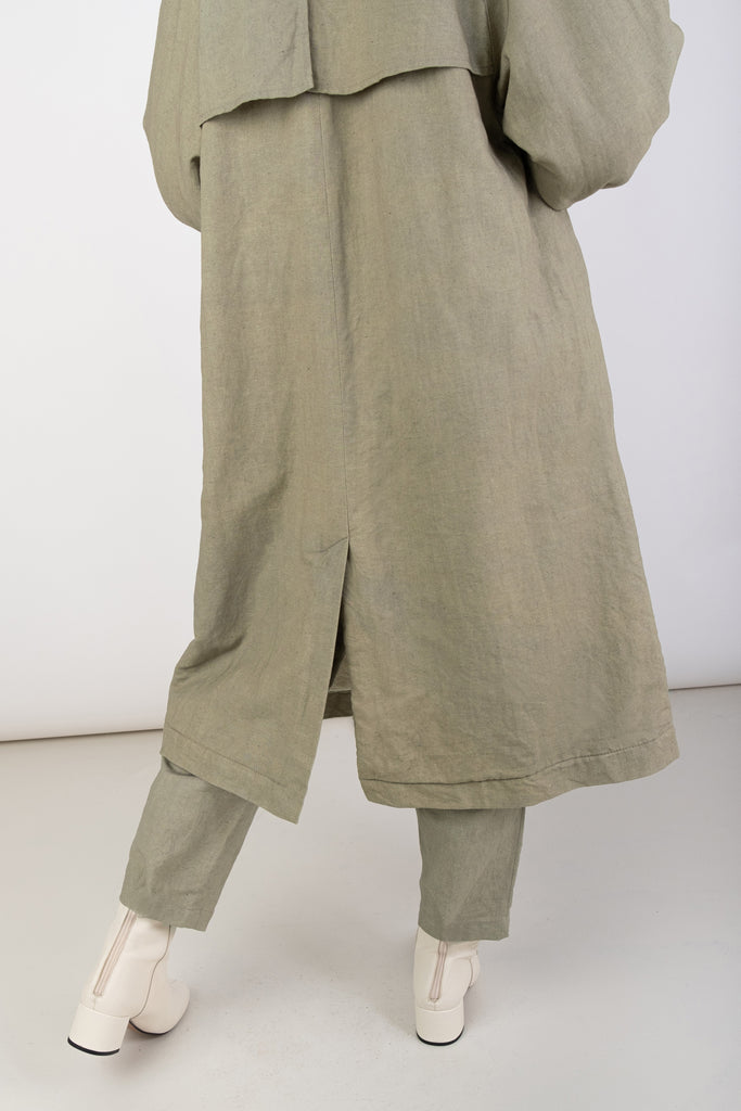 Jade A-line Sherpa Trench