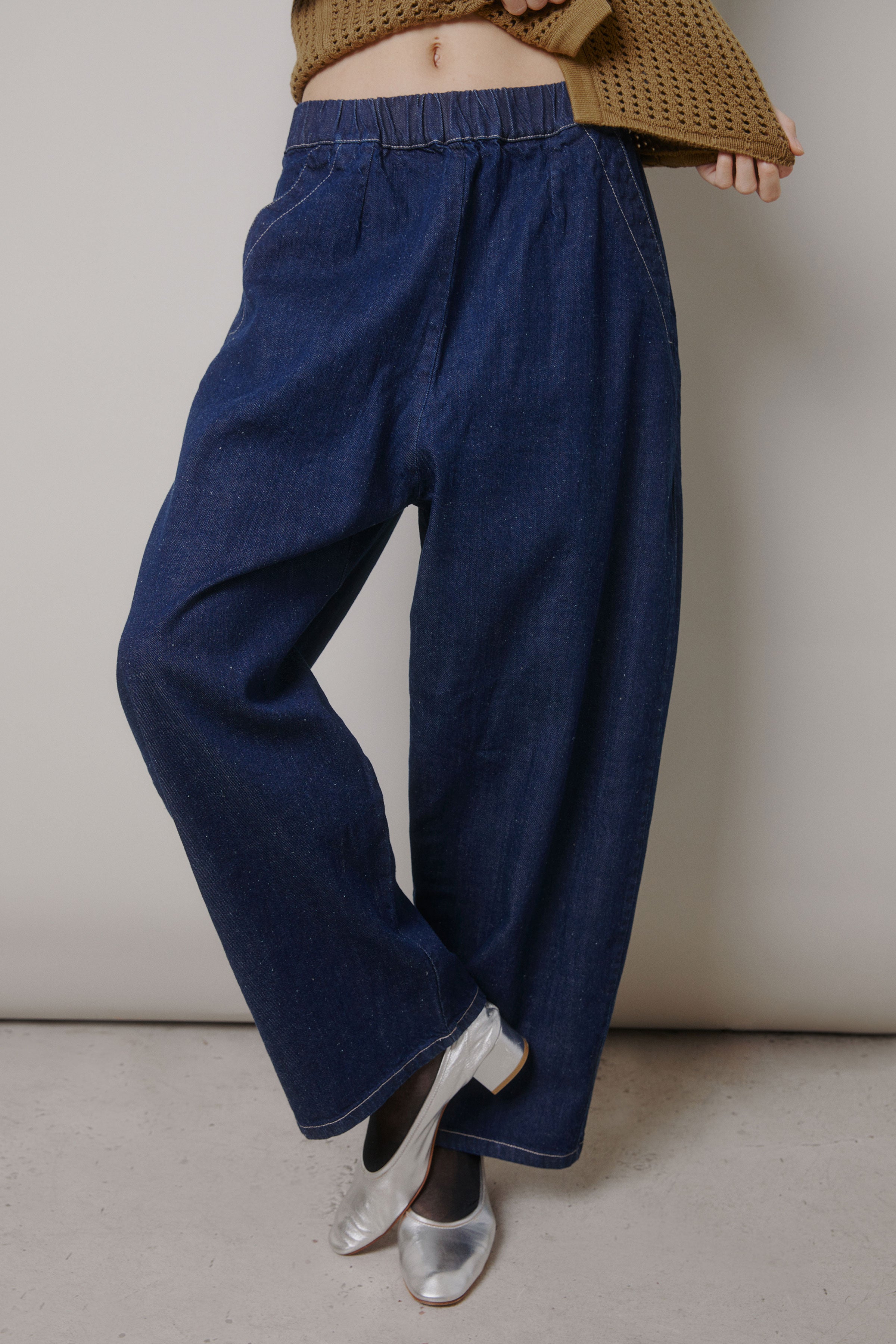 Dark Indigo Barrel Pant – Micaela Greg