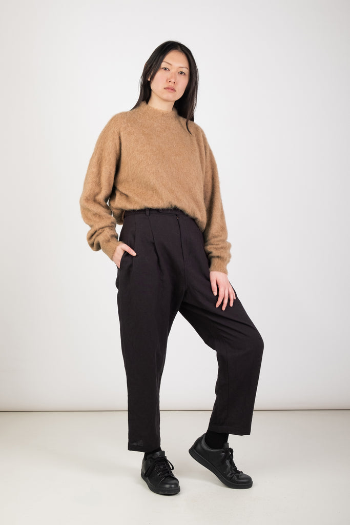 Camel Brushed Pullover