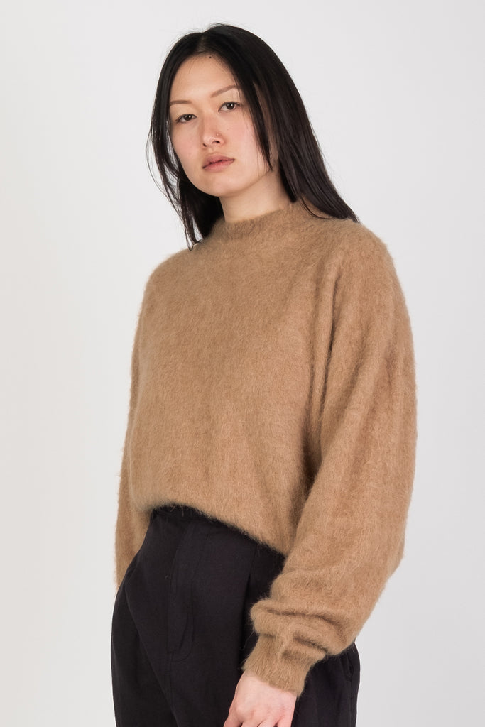 Camel Brushed Pullover