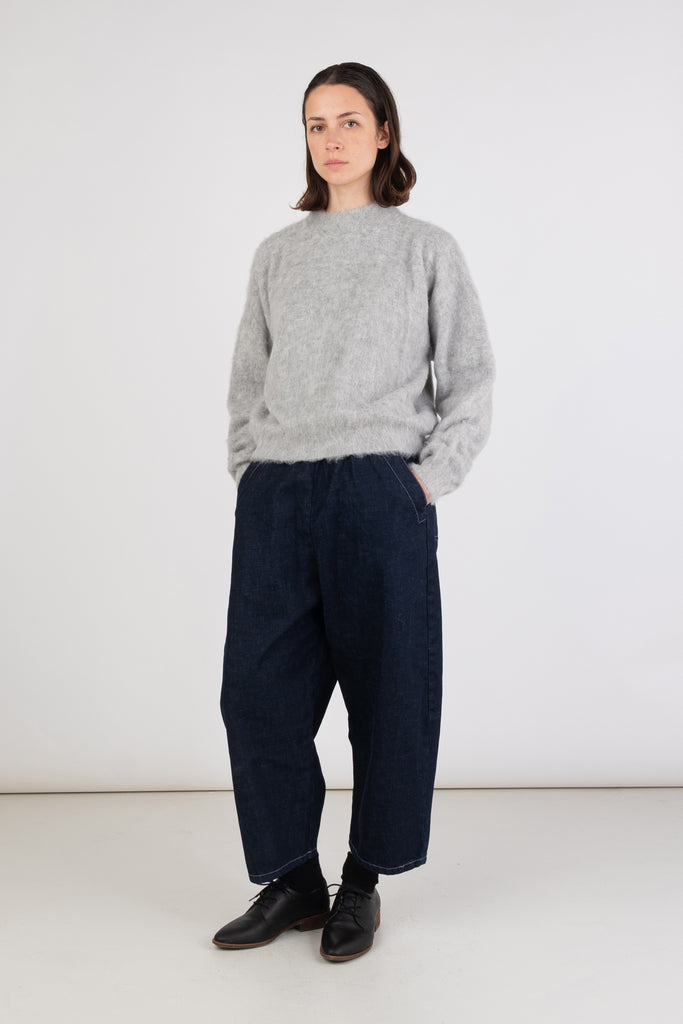 Heather Grey Brushed Pullover