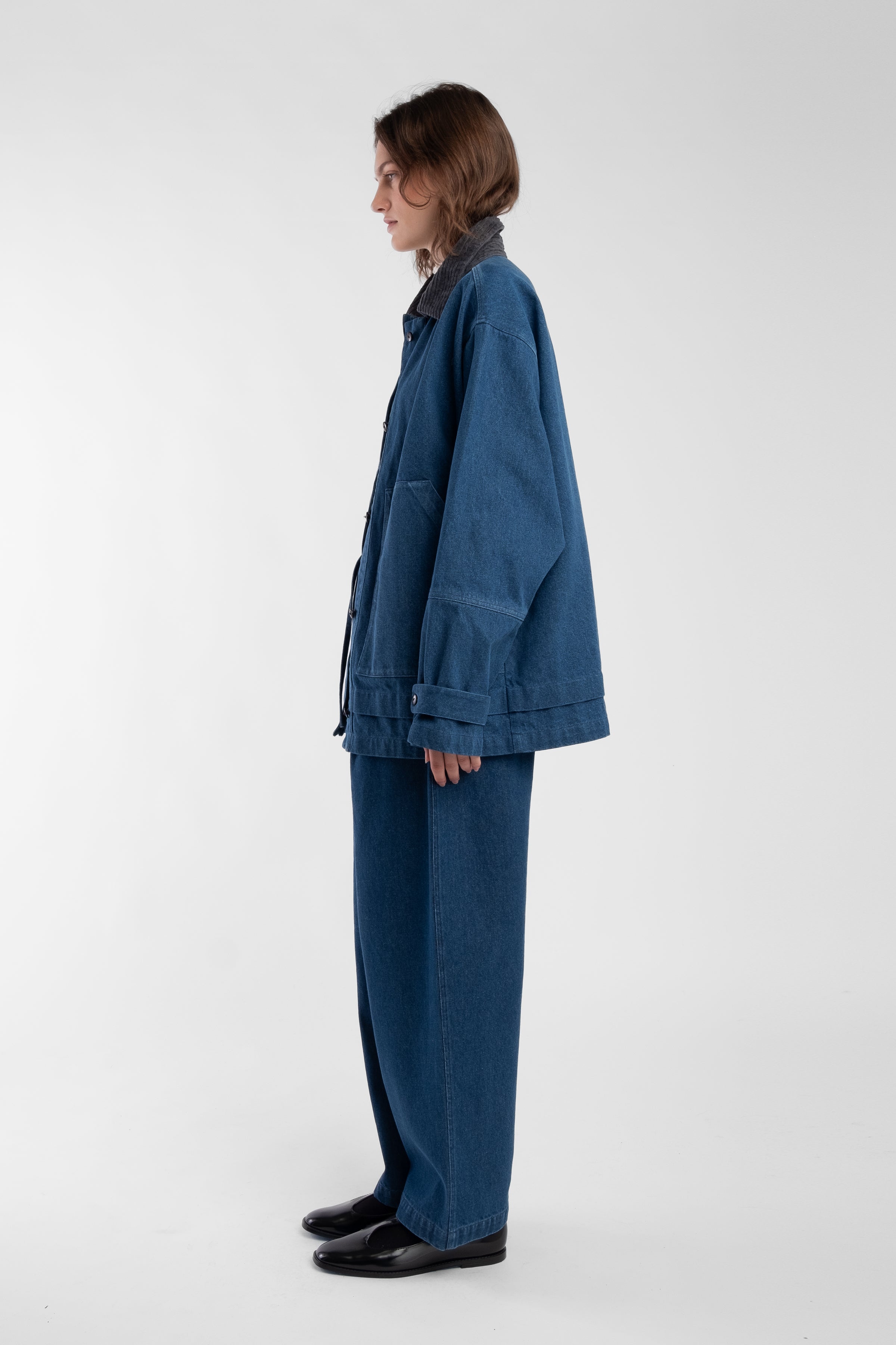 Vintage Blue Field Jacket – Micaela Greg