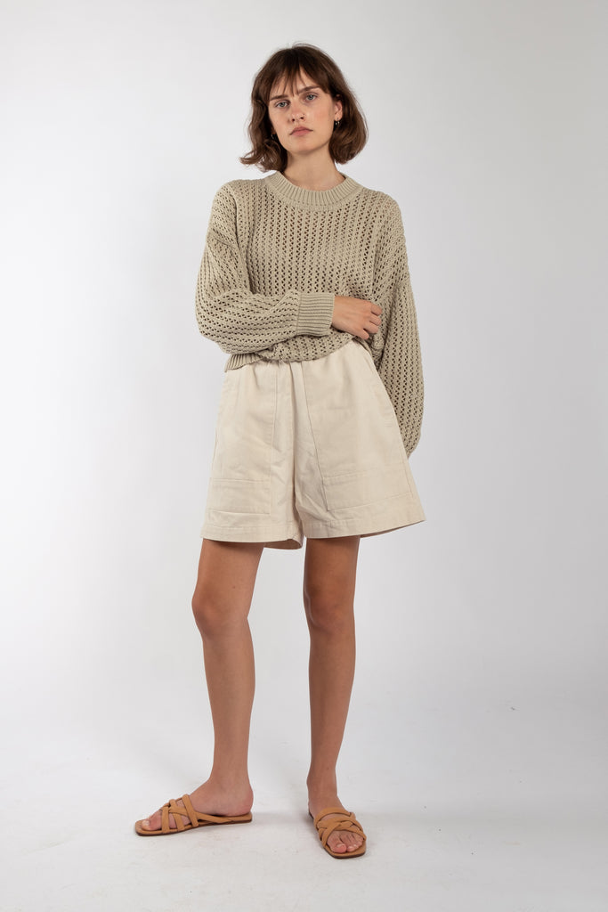 Cream Field Short