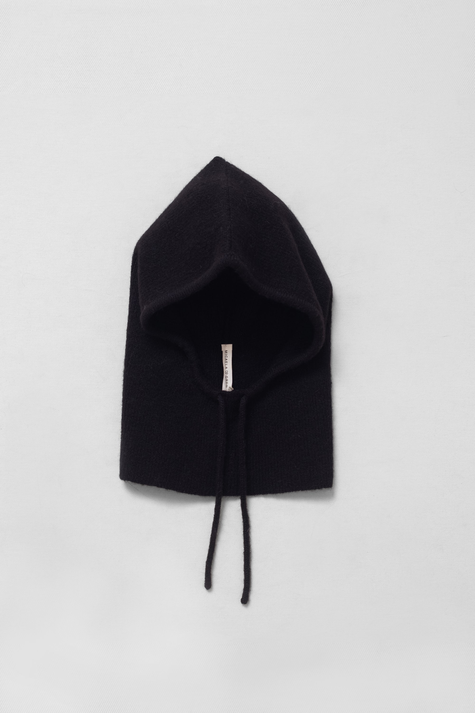 Black Knit Hood – Micaela Greg