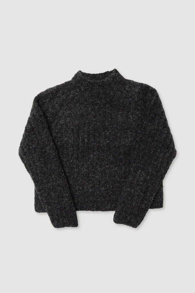 Charcoal Loop Rib Top