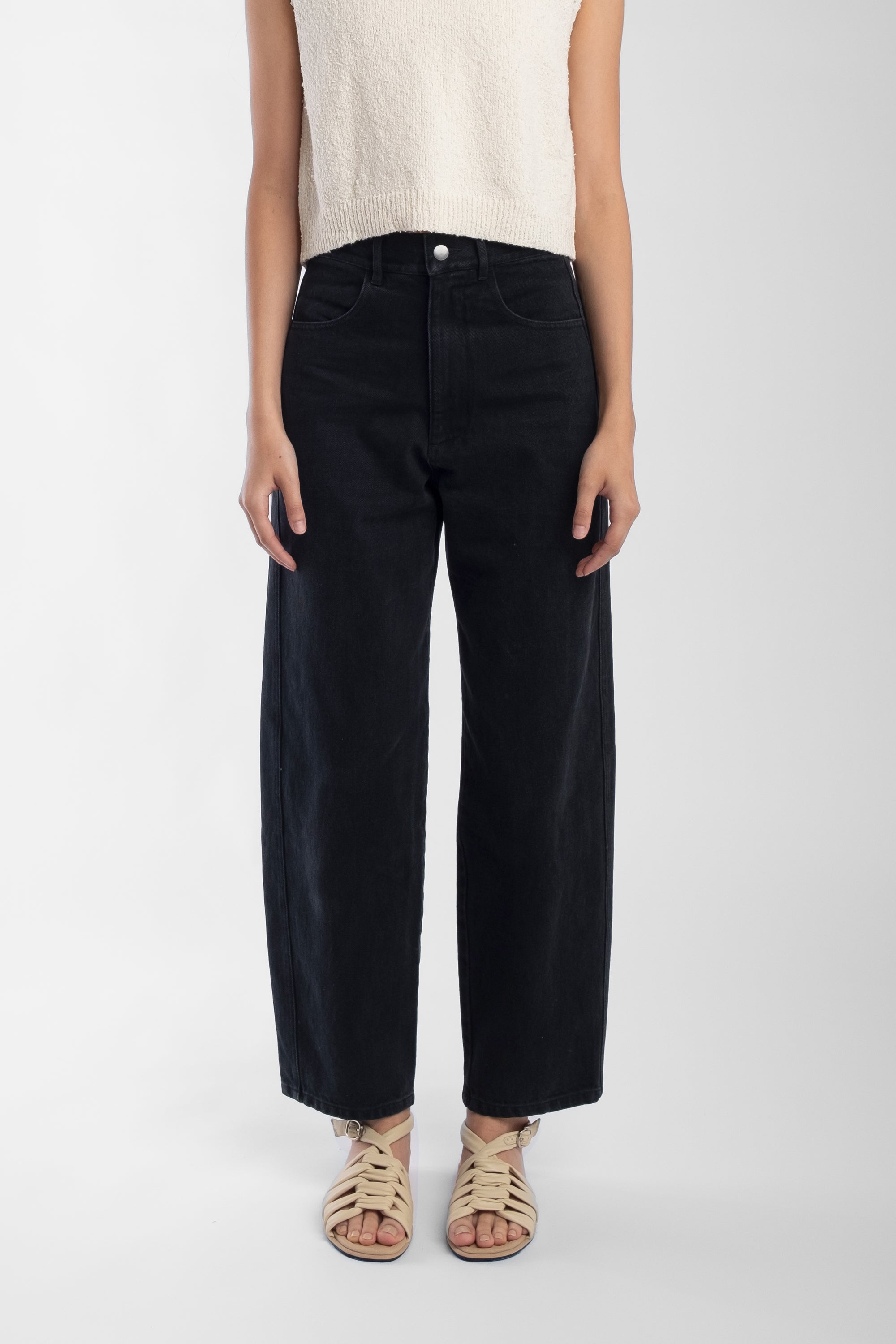Faded Black Panel Jean – Micaela Greg