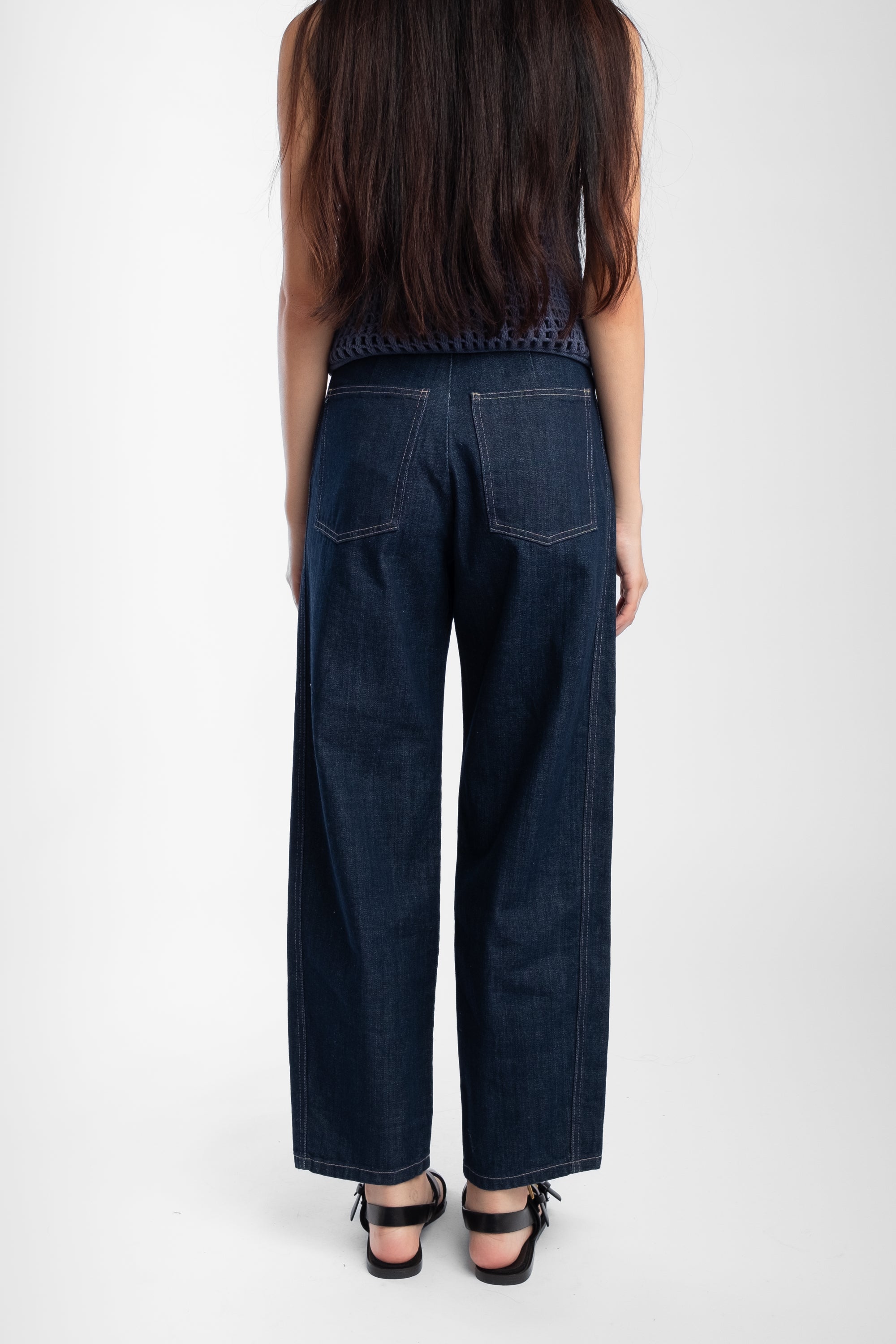 新品・タグ付き　Heve Elegant Line Denim indigo Dark Indigo Panel Jean – Micaela Greg