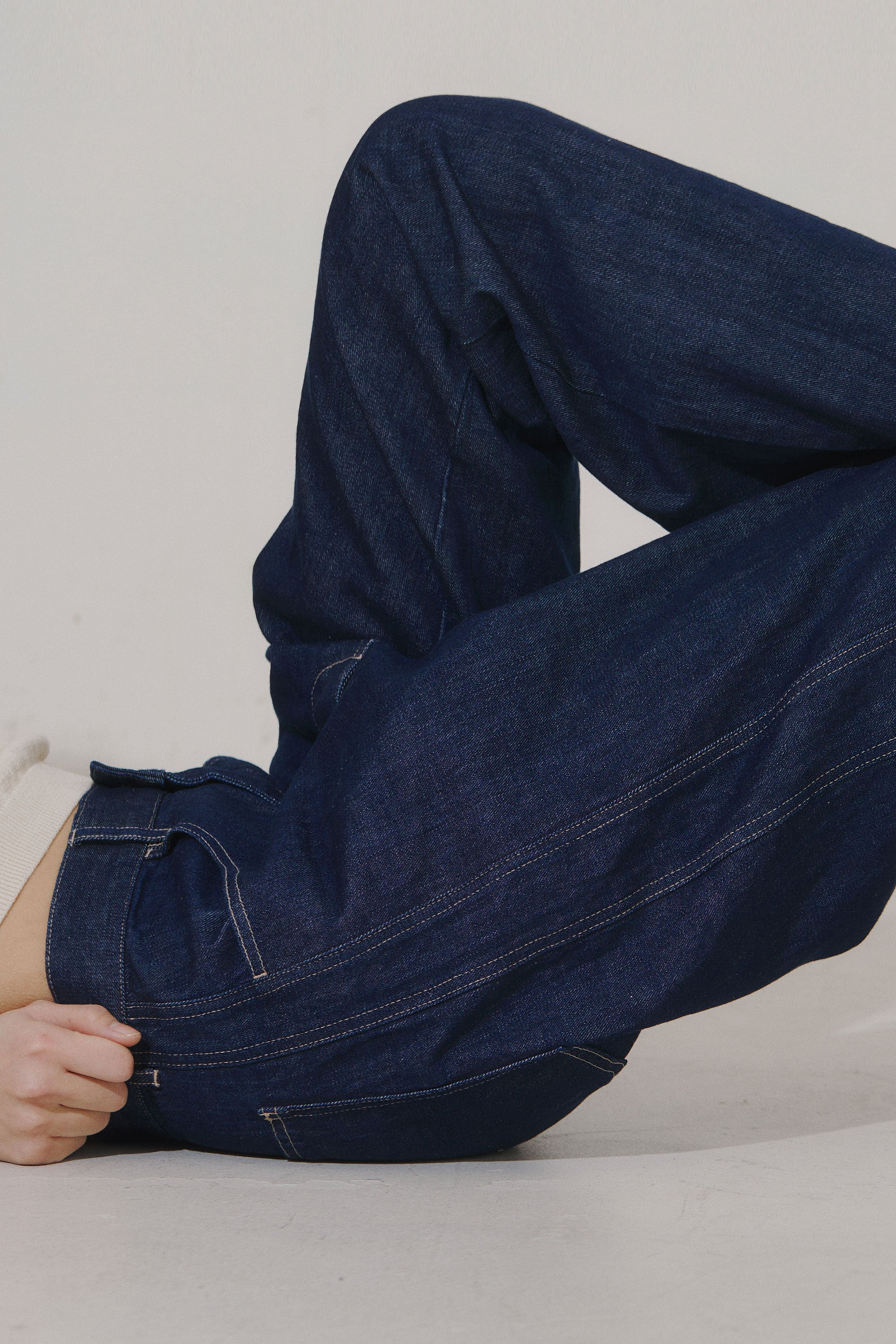 Dark Indigo Panel Jean – Micaela Greg