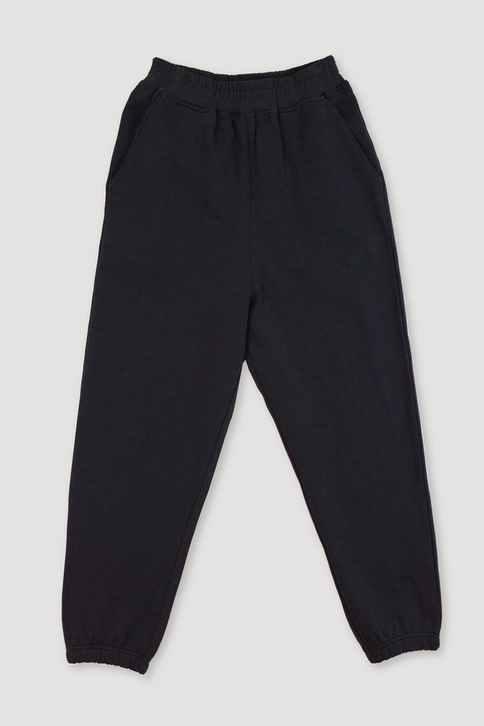 Faded Black Slub Sweatpants