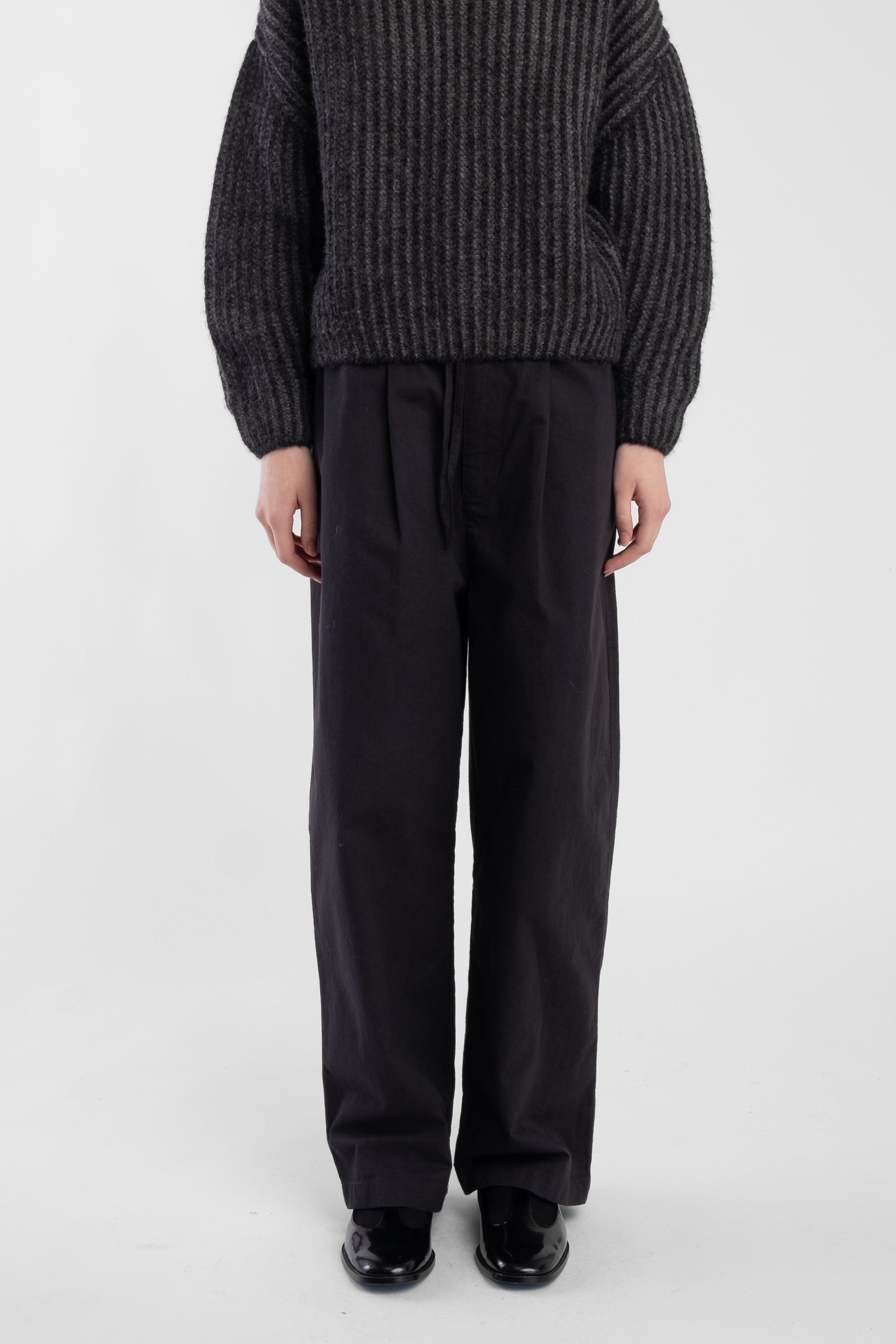 Faded Black Tie Trouser