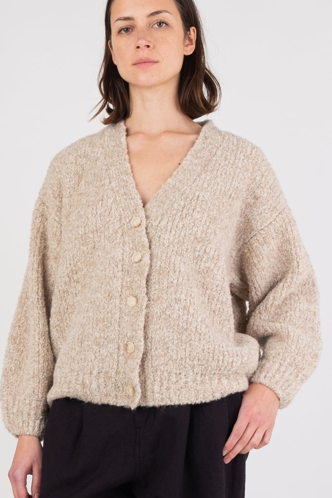 Oatmeal Twist Cardigan