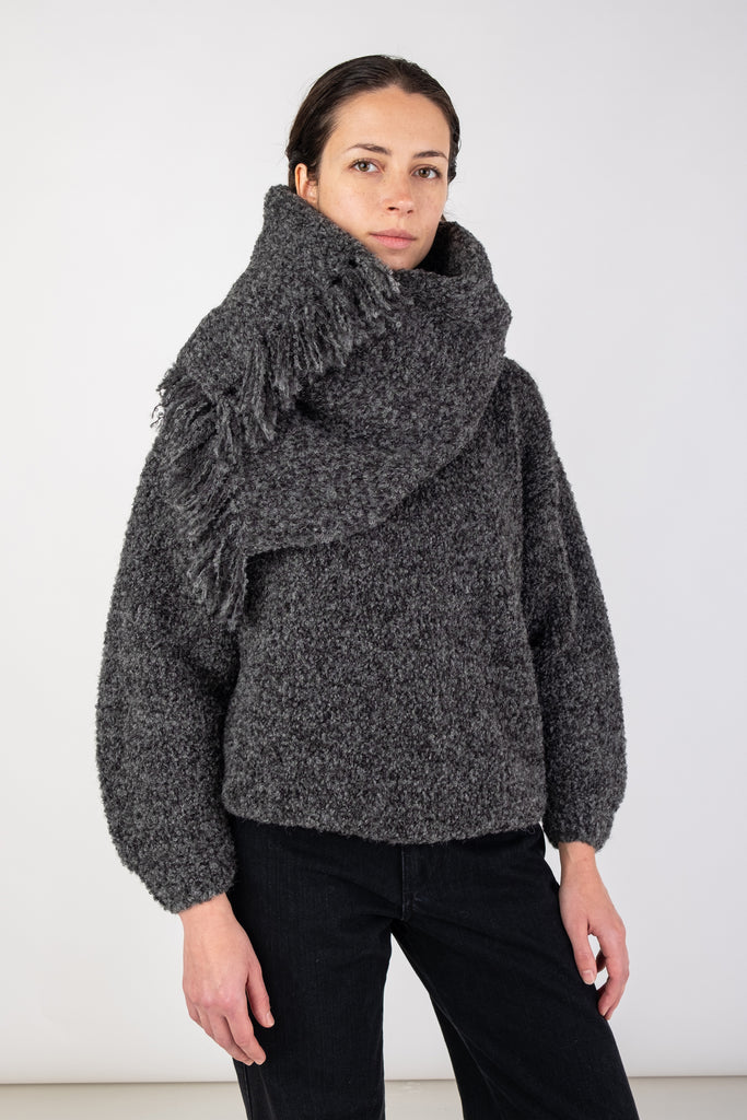 Charcoal Twist Scarf