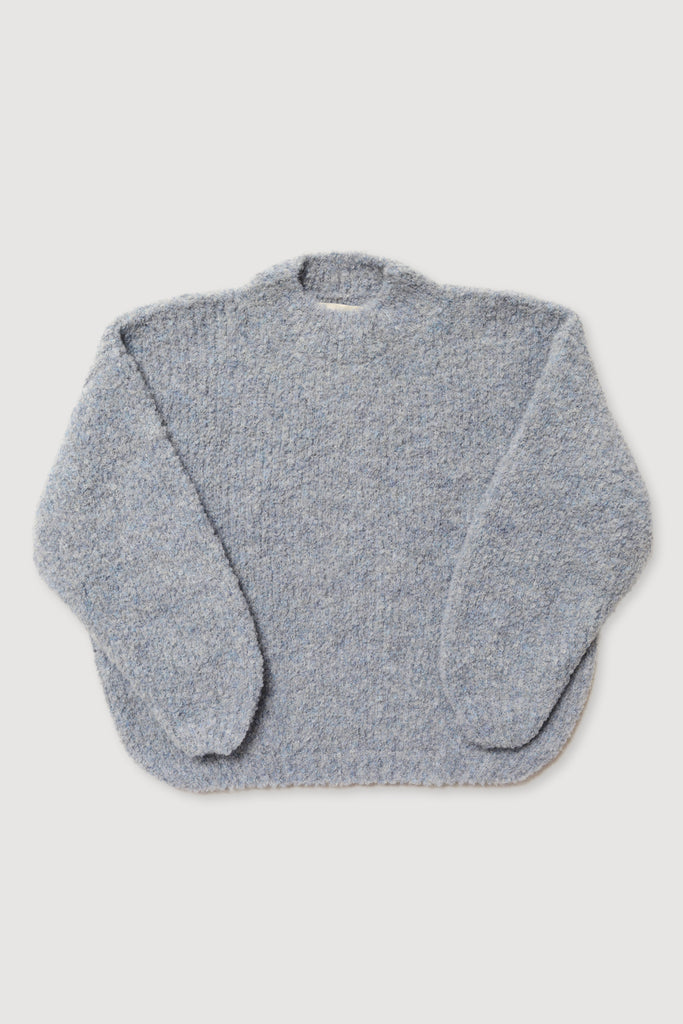 Steel Blue Twist Sweater