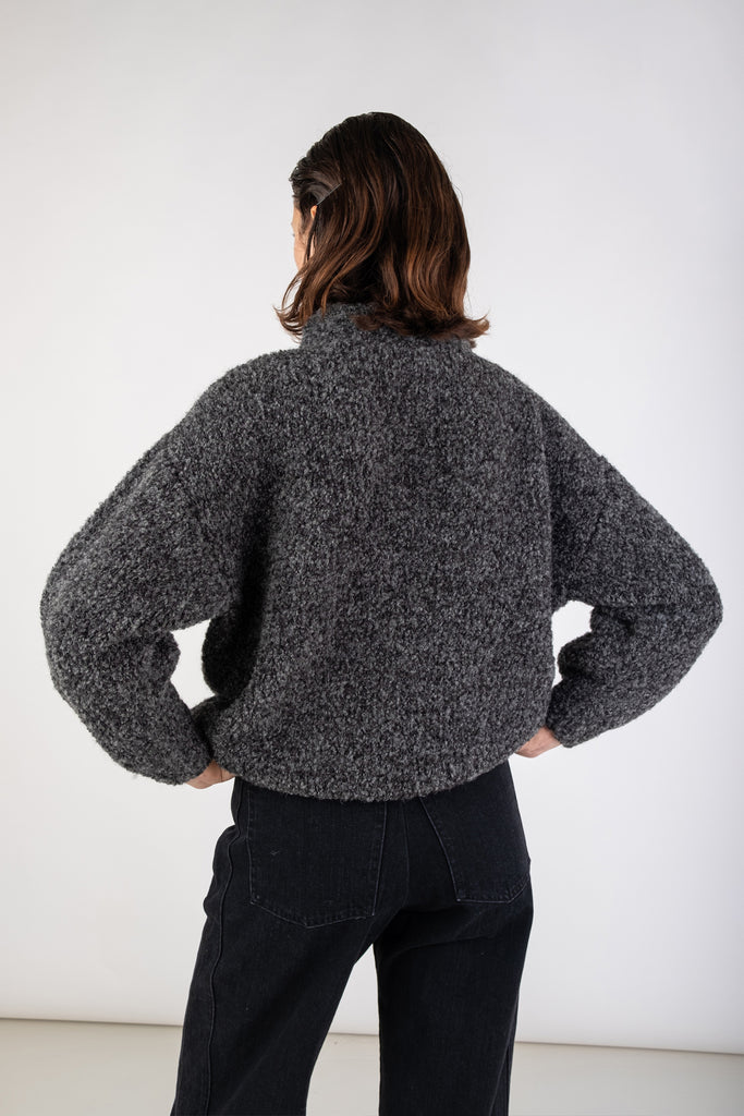 Charcoal Twist Sweater