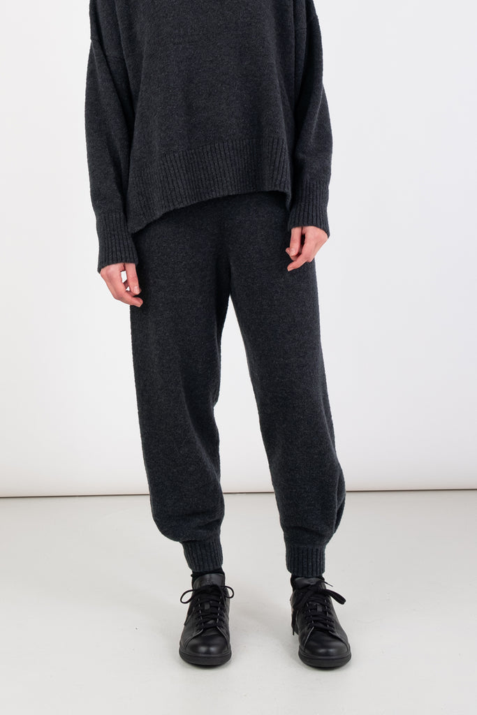 Charcoal Vela Knit Pant
