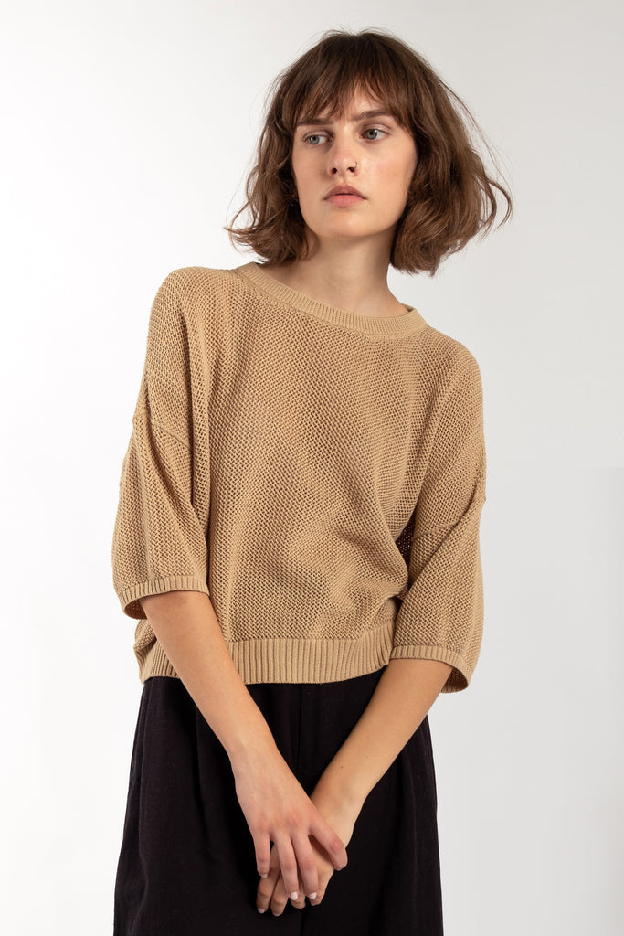 Wheat Mesh Tee