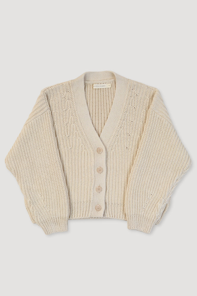 Cream Quin Cardigan