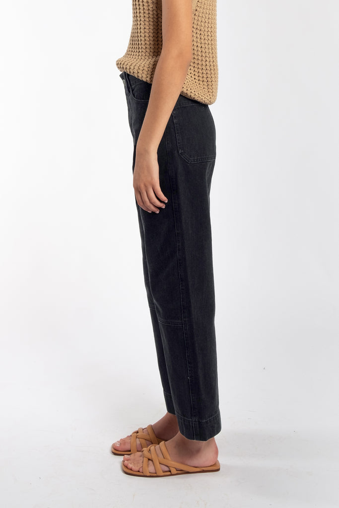 Faded Black Seamed Jean
