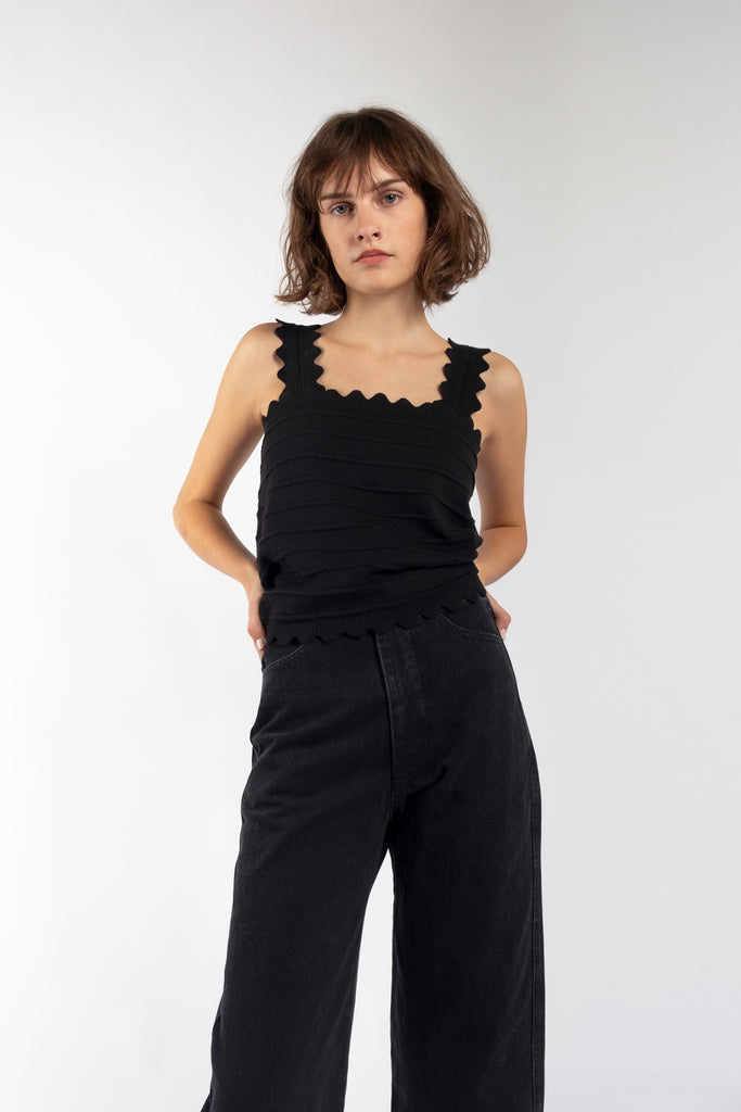 Faded Black Seamed Jean