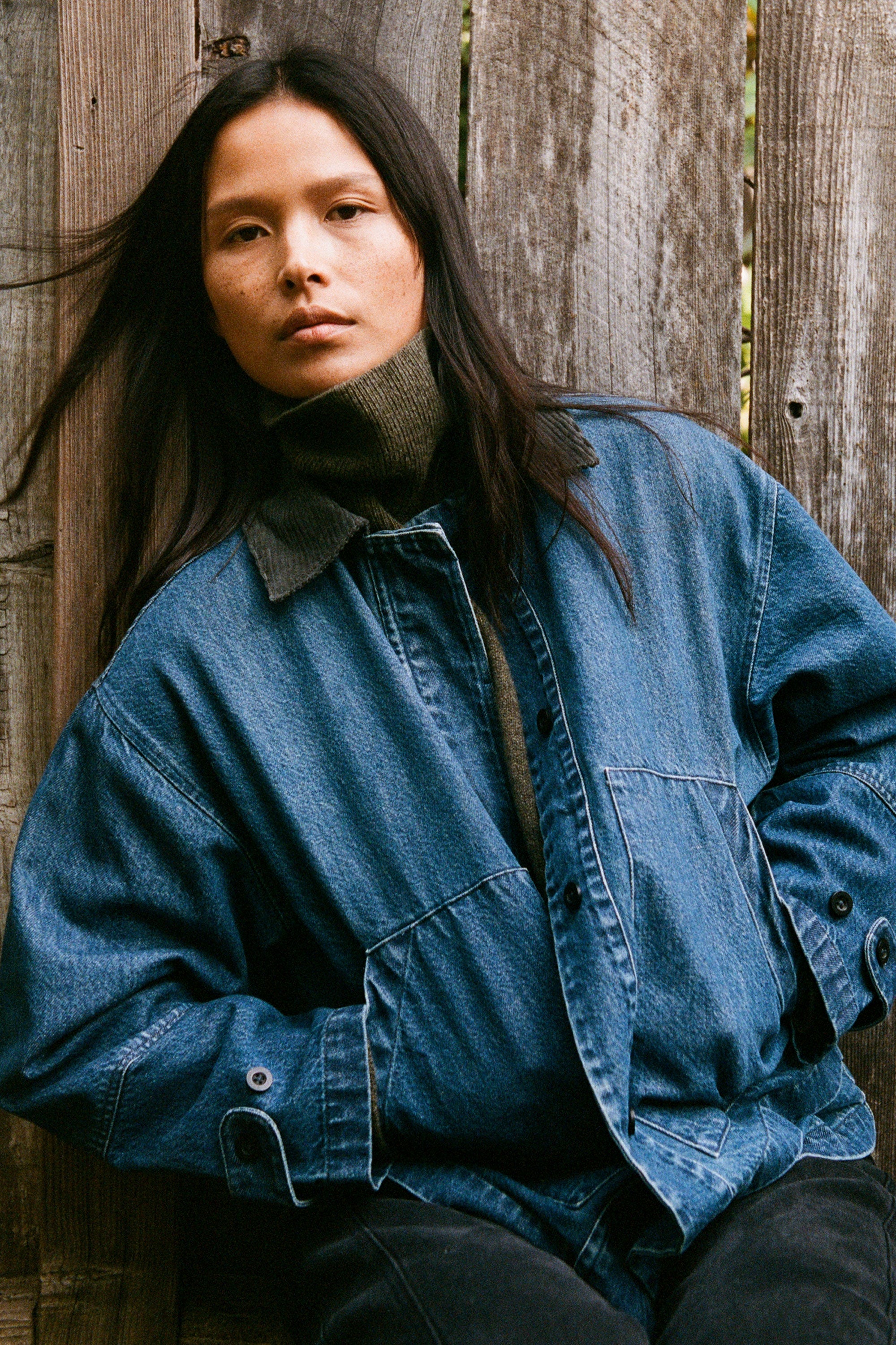 Vintage Blue Field Jacket – Micaela Greg