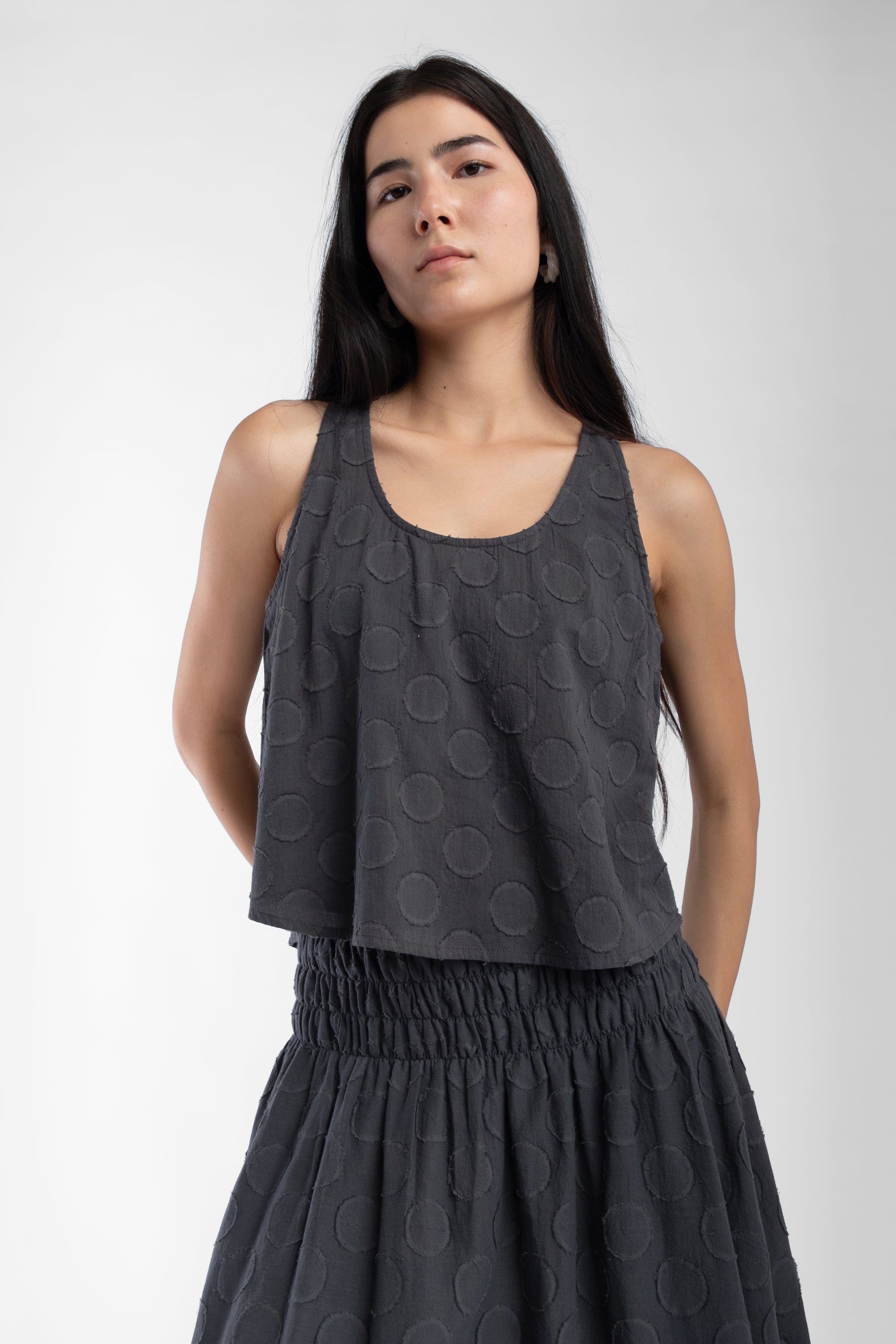 Faded Black Arc Tank