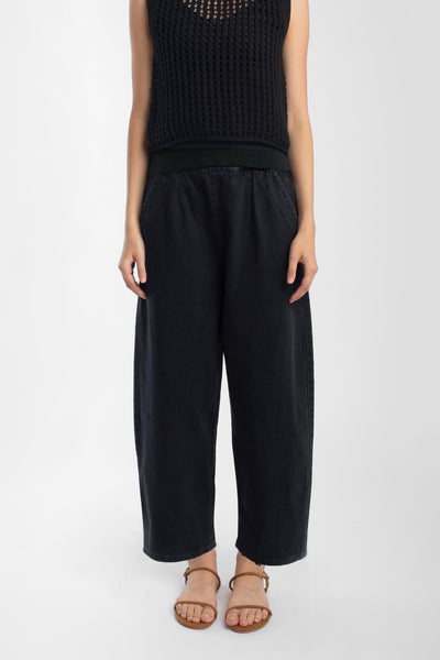 Faded Black Barrel Pant – Micaela Greg