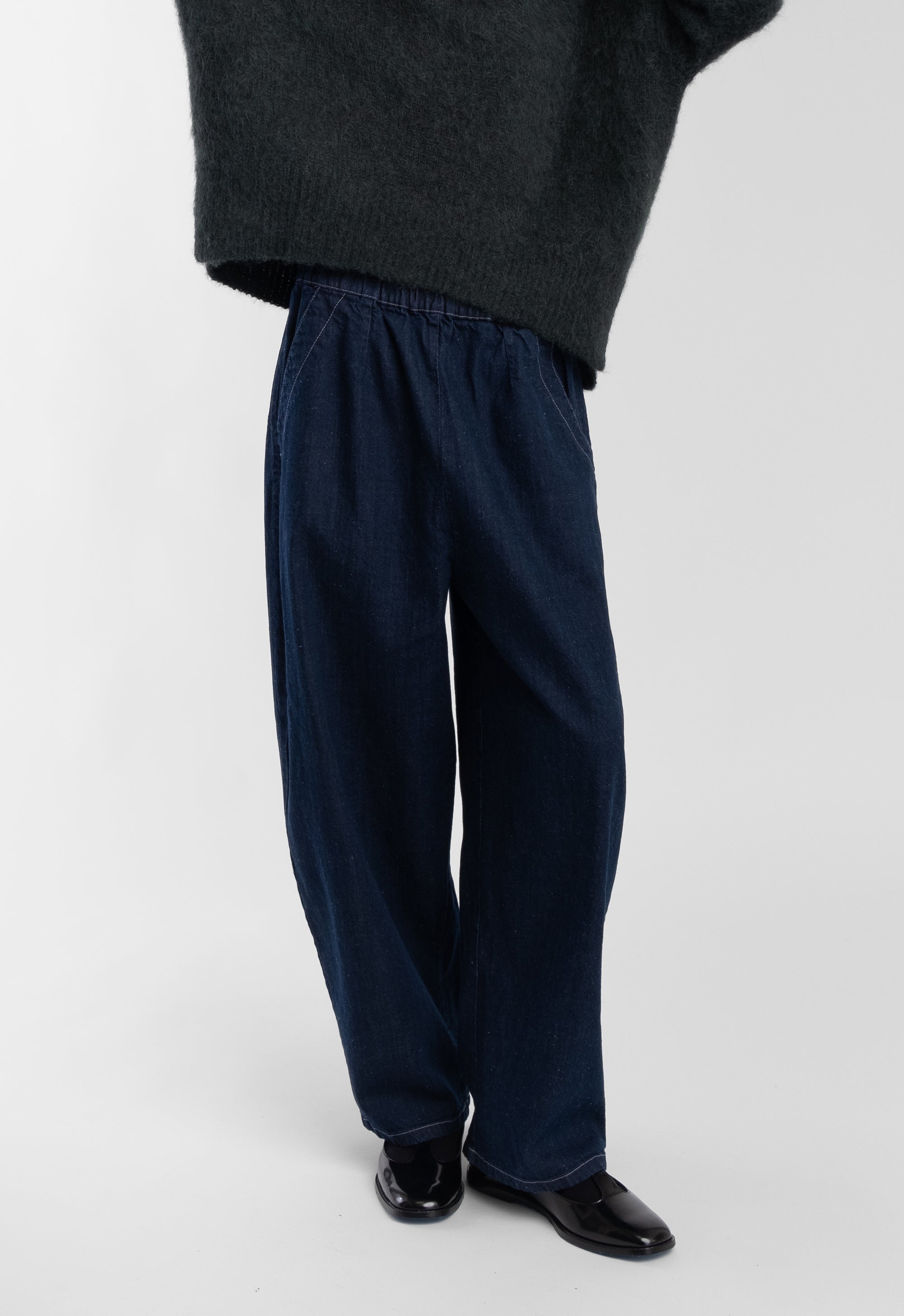 Dark Indigo Barrel Pant