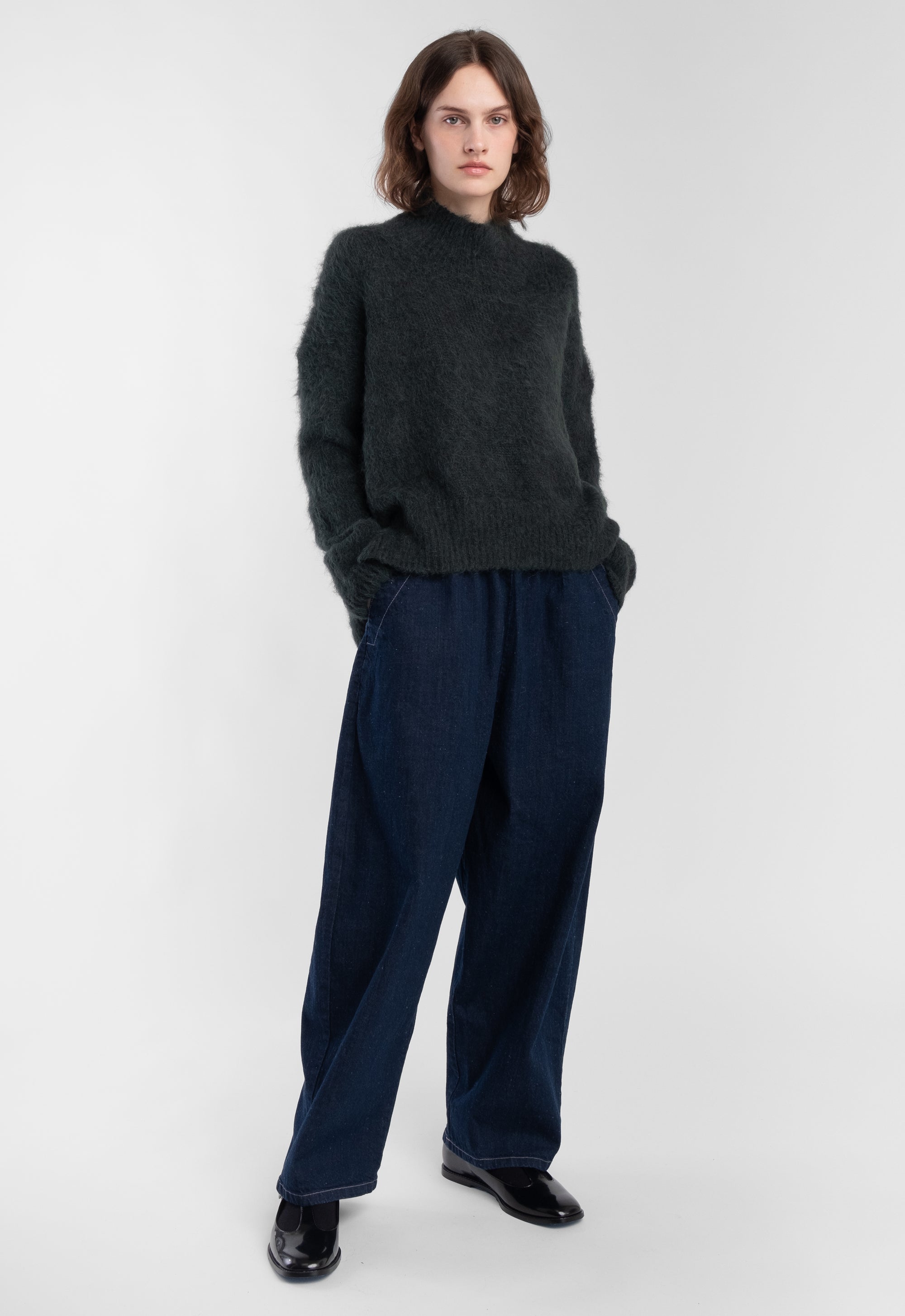 Dark Indigo Barrel Pant