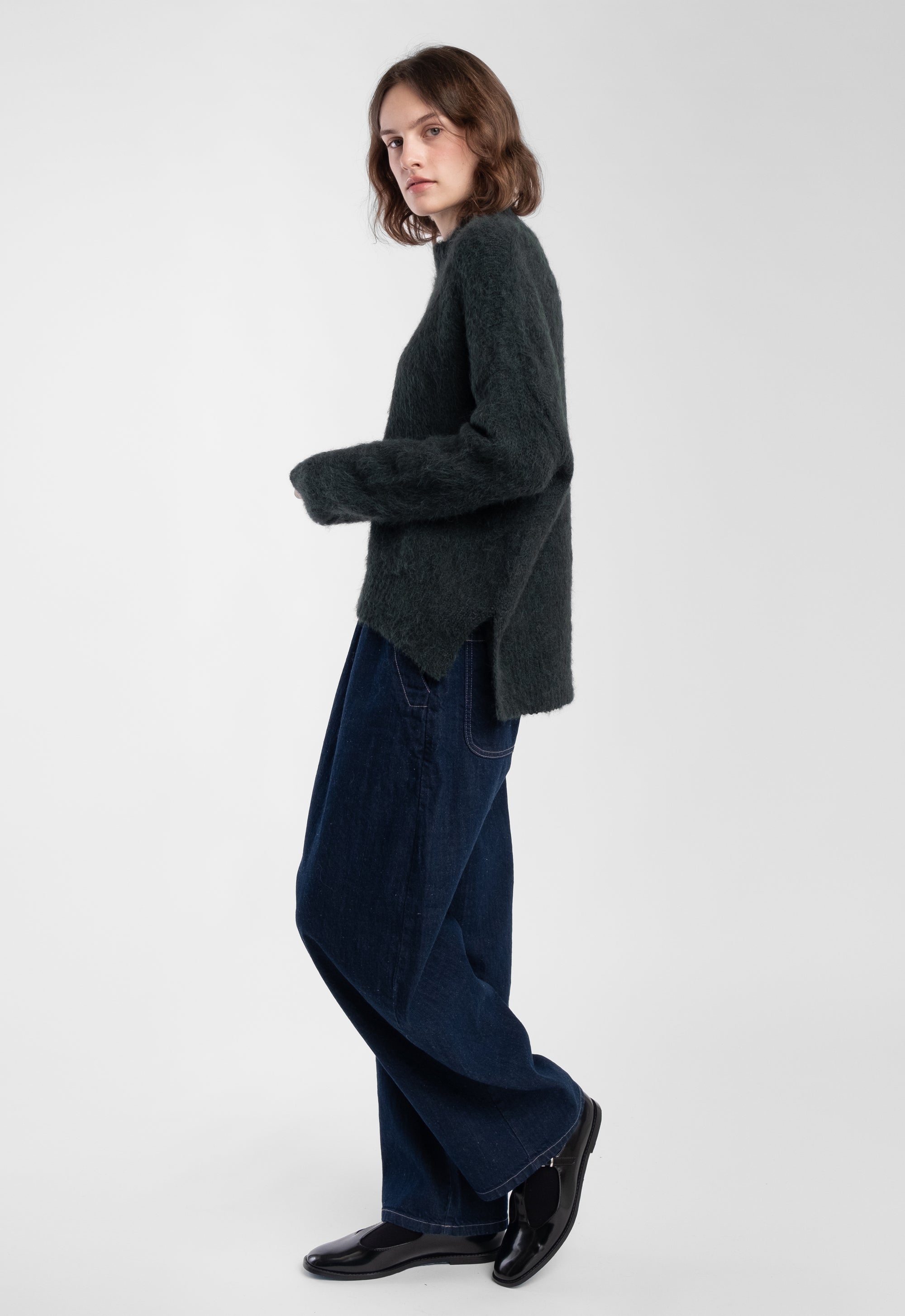 Dark Indigo Barrel Pant