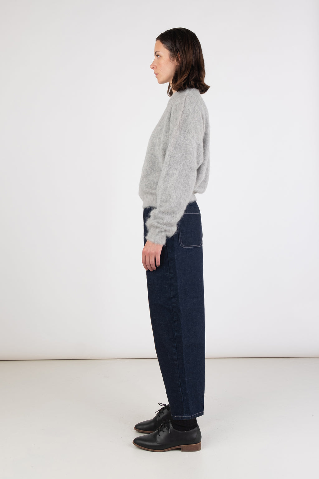 Barrel Pant - Dark Indigo