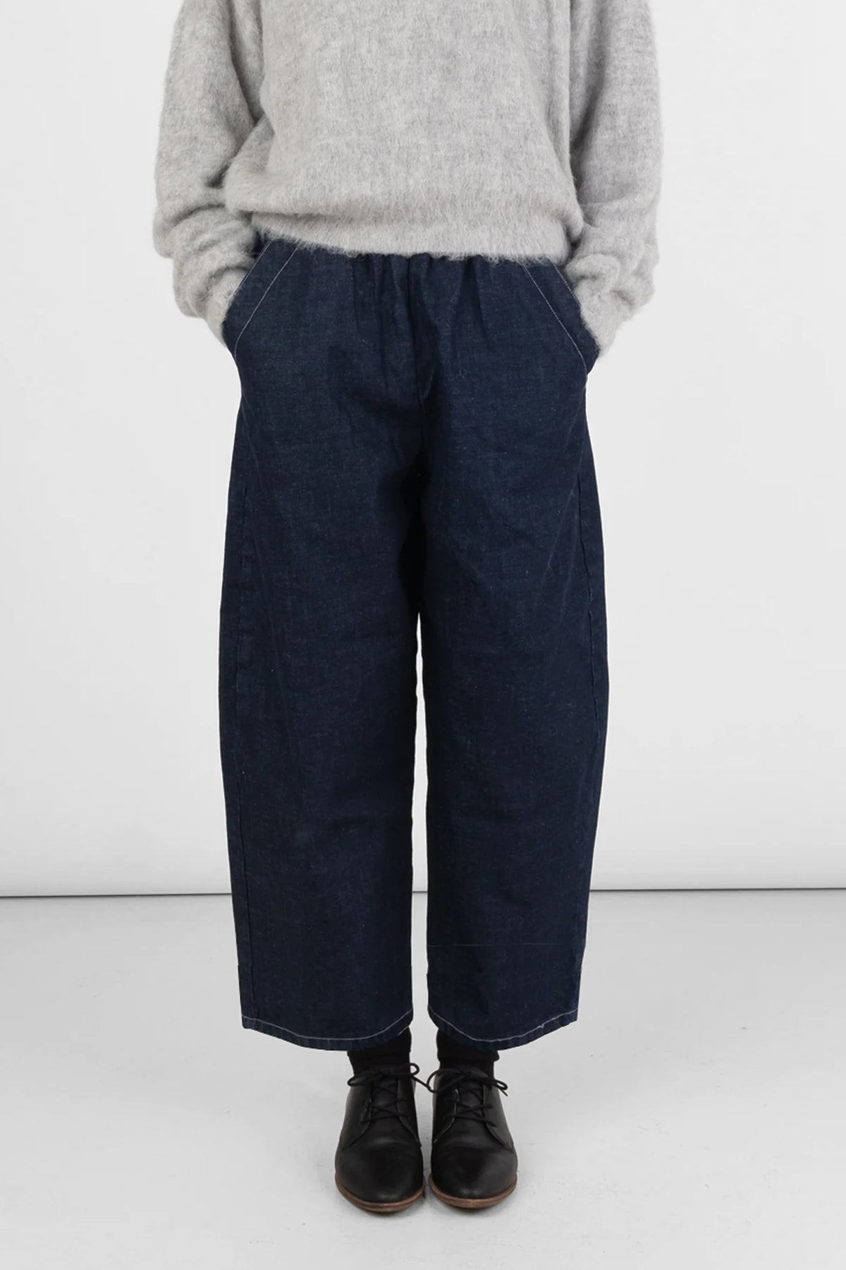 Dark Indigo Barrel Pant