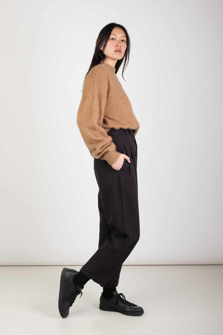 Camel Brushed Pullover