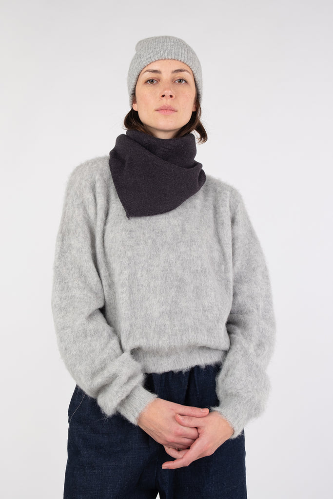 Heather Grey Brushed Pullover