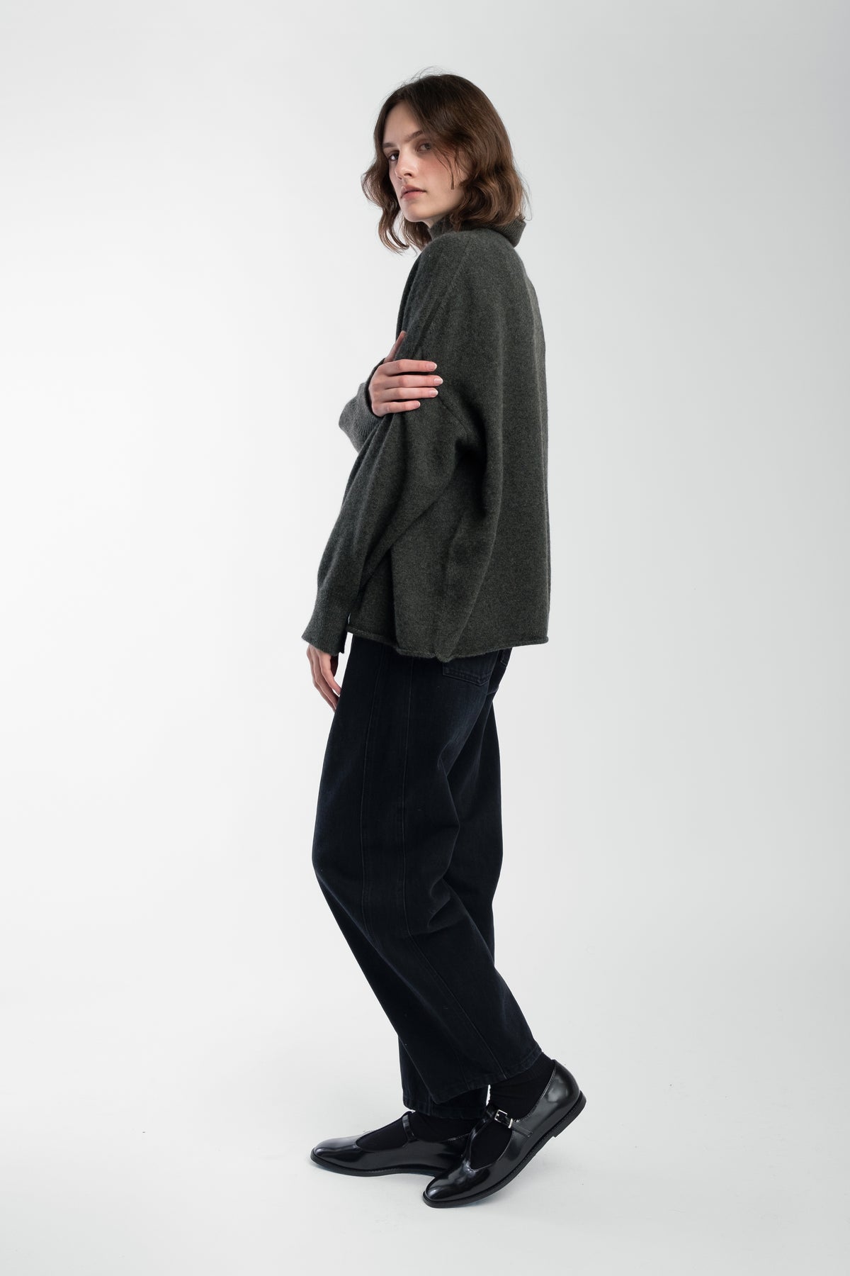 Cypress Cashmere High Neck Sweater