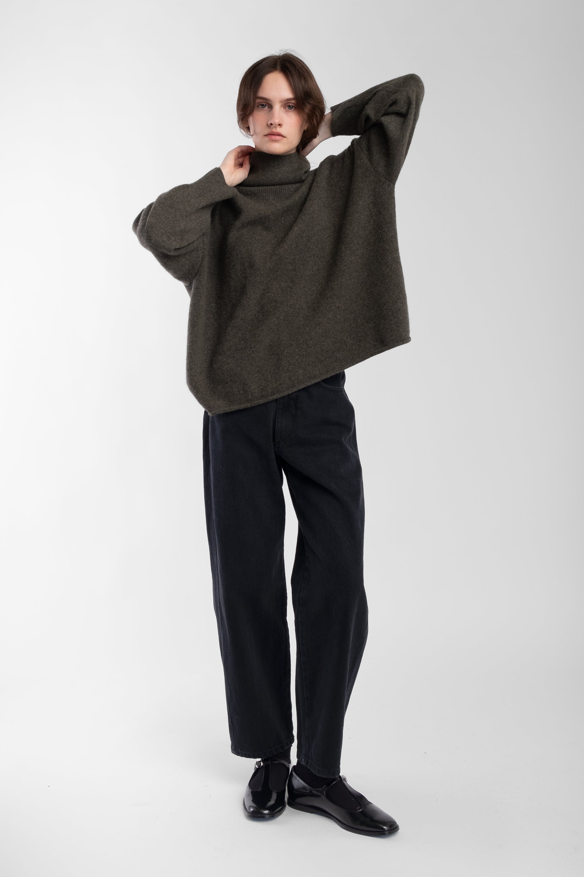 Cypress Cashmere High Neck Sweater