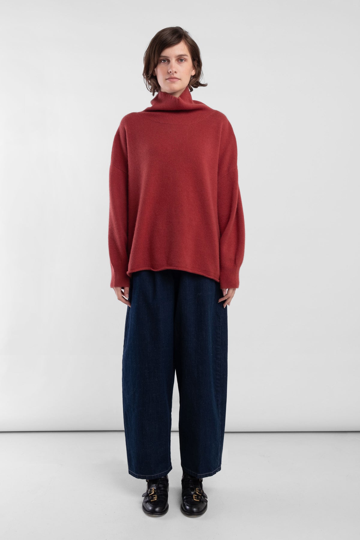 Ruby Cashmere High Neck Sweater