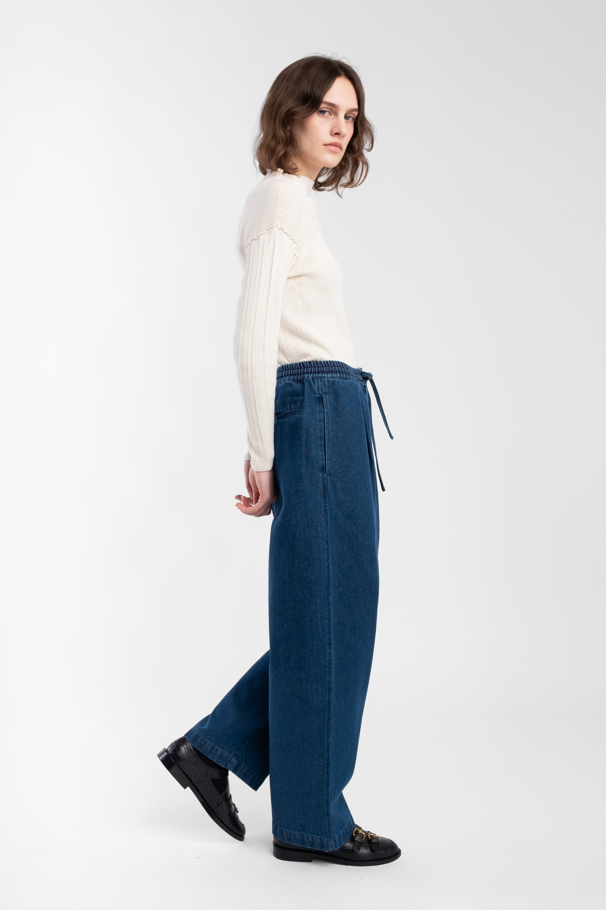 Cream Isla Rib Top