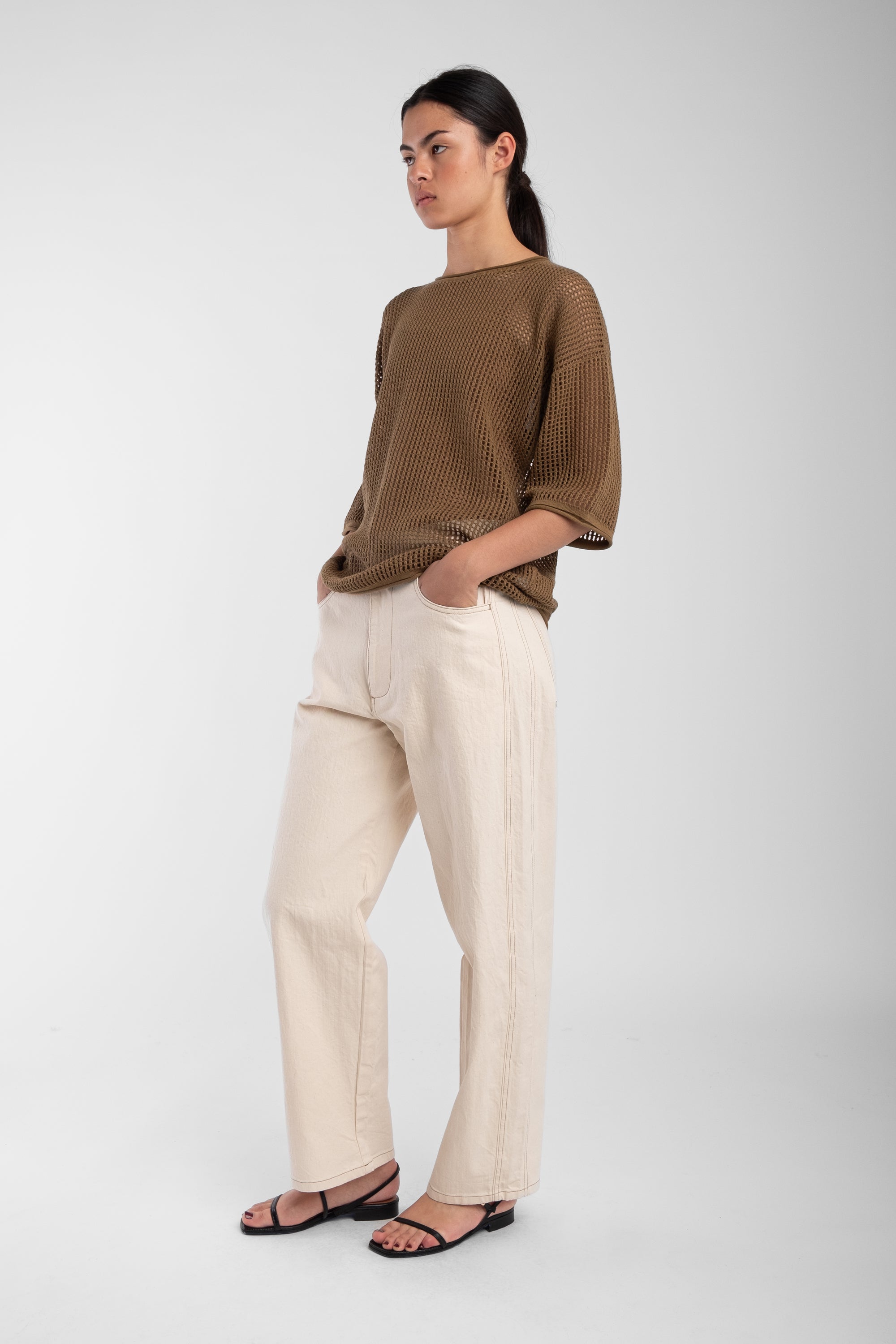 Umber Lattice Tee