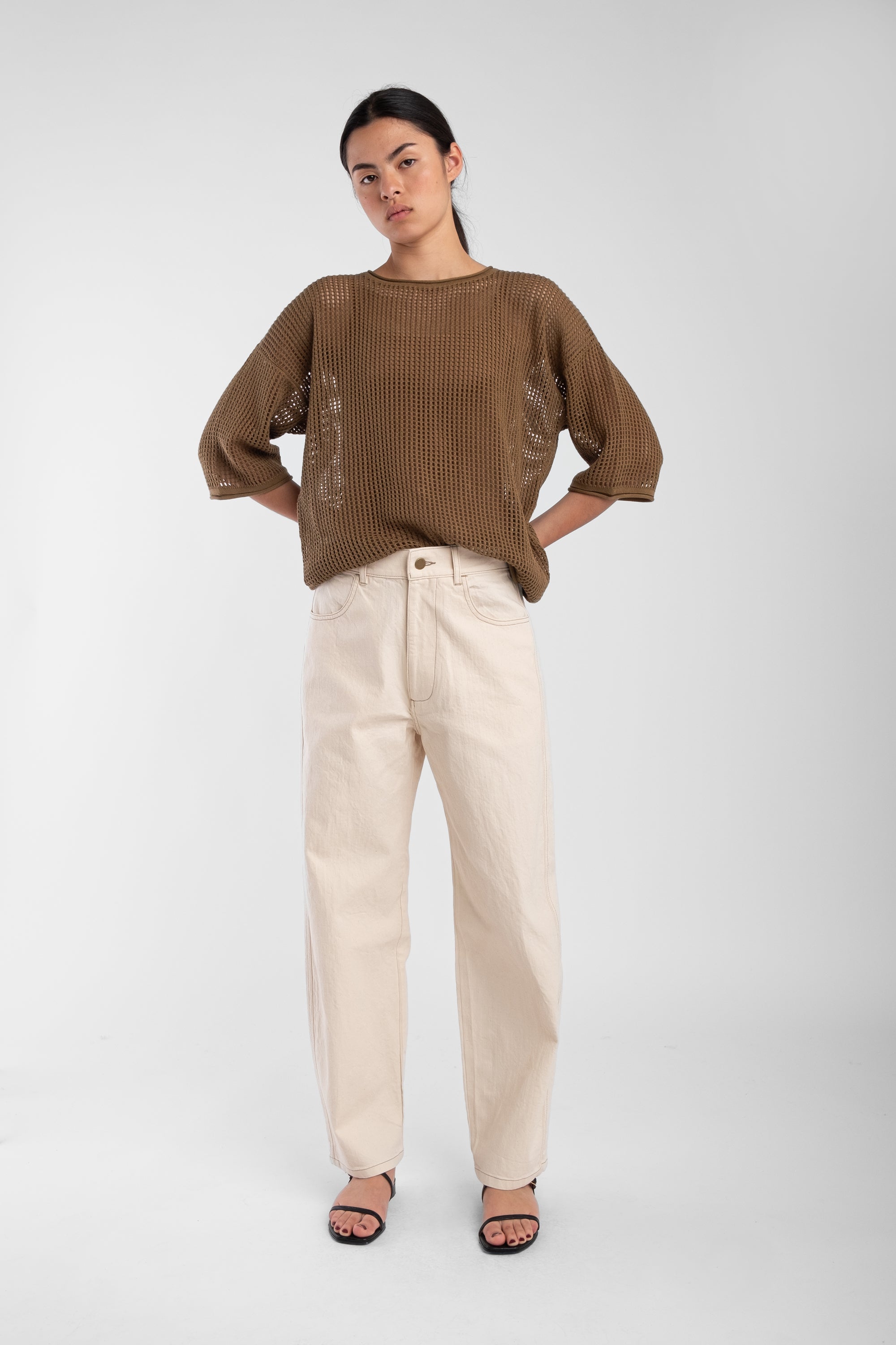 Umber Lattice Tee