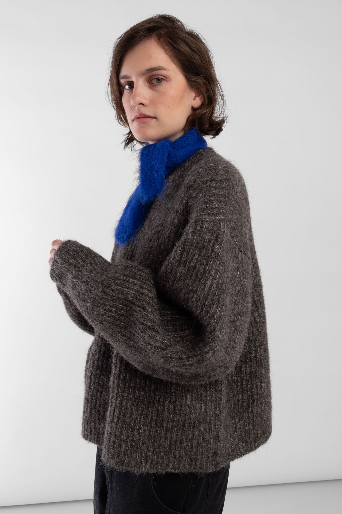 Electric Blue Mini Scarf
