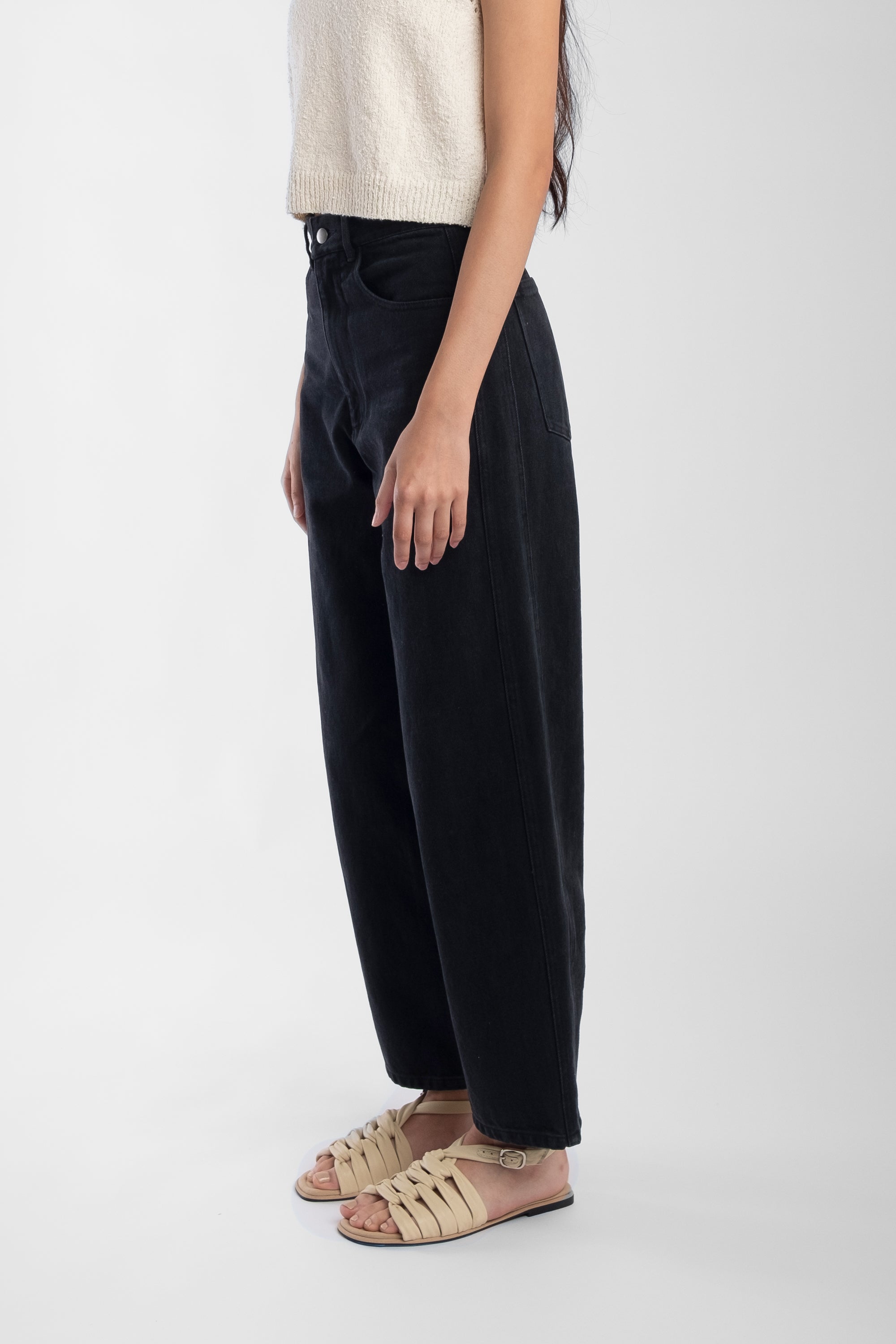 Faded Black Panel Jean