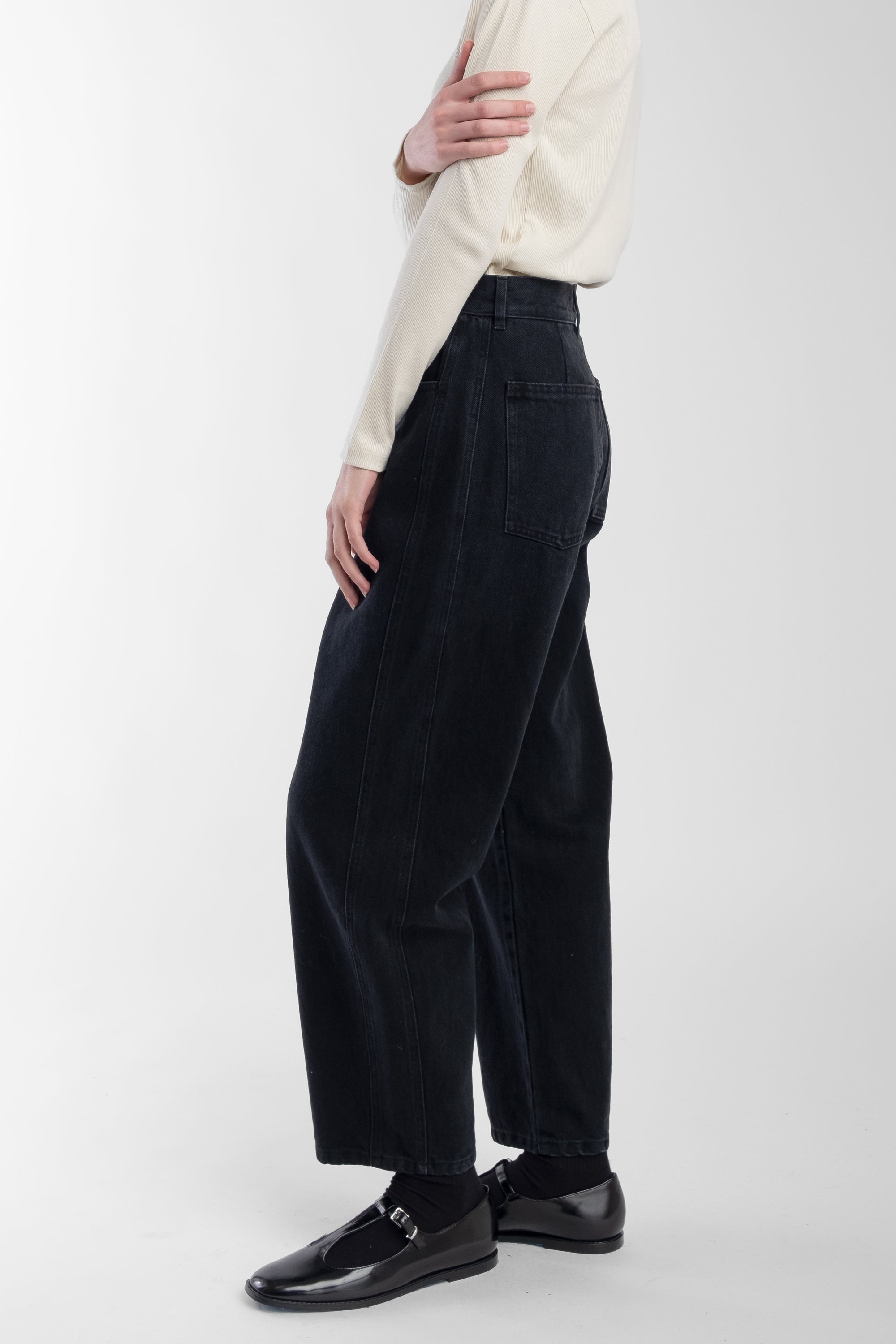 Faded Black Panel Jean
