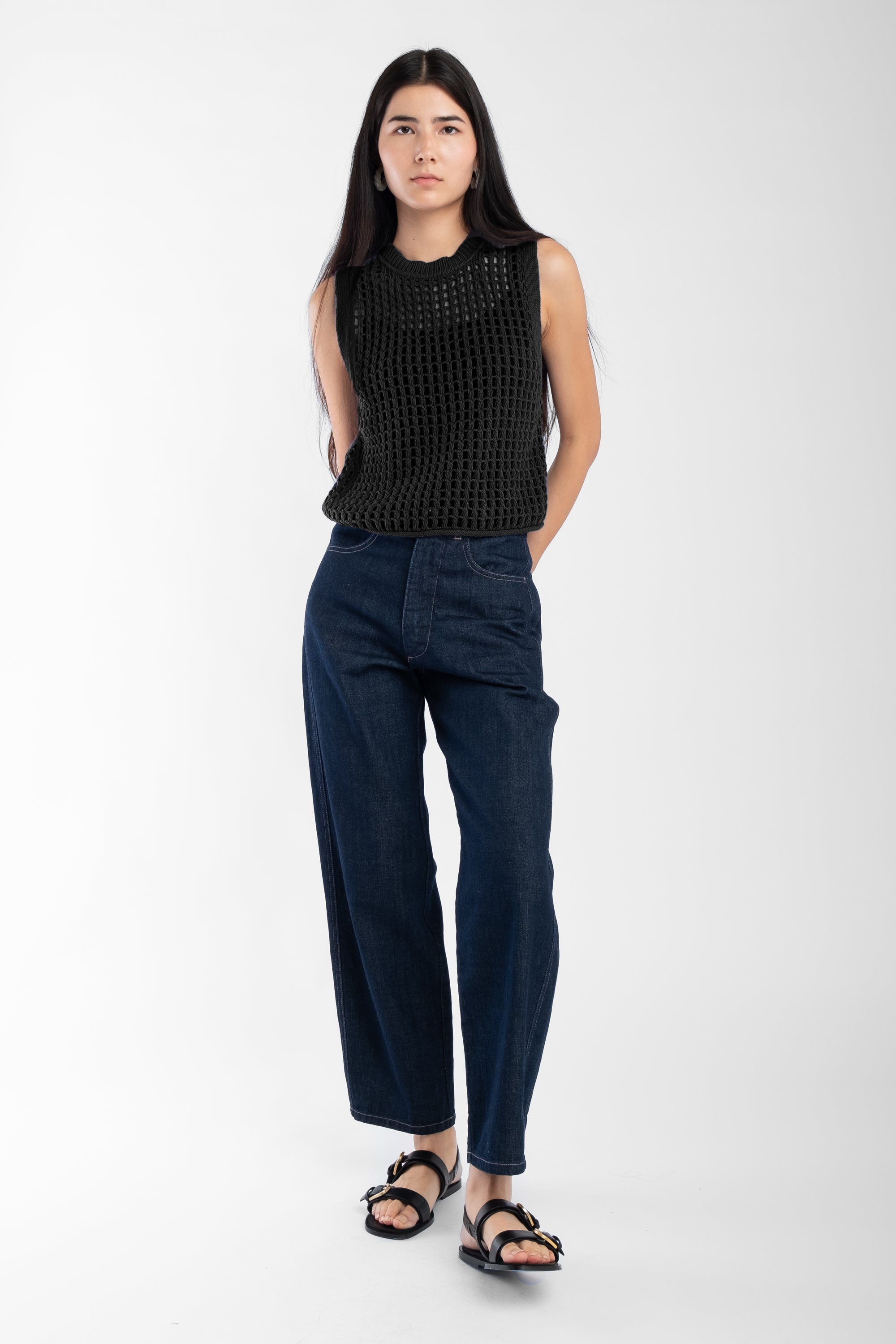 Dark Indigo Panel Jean – Micaela Greg