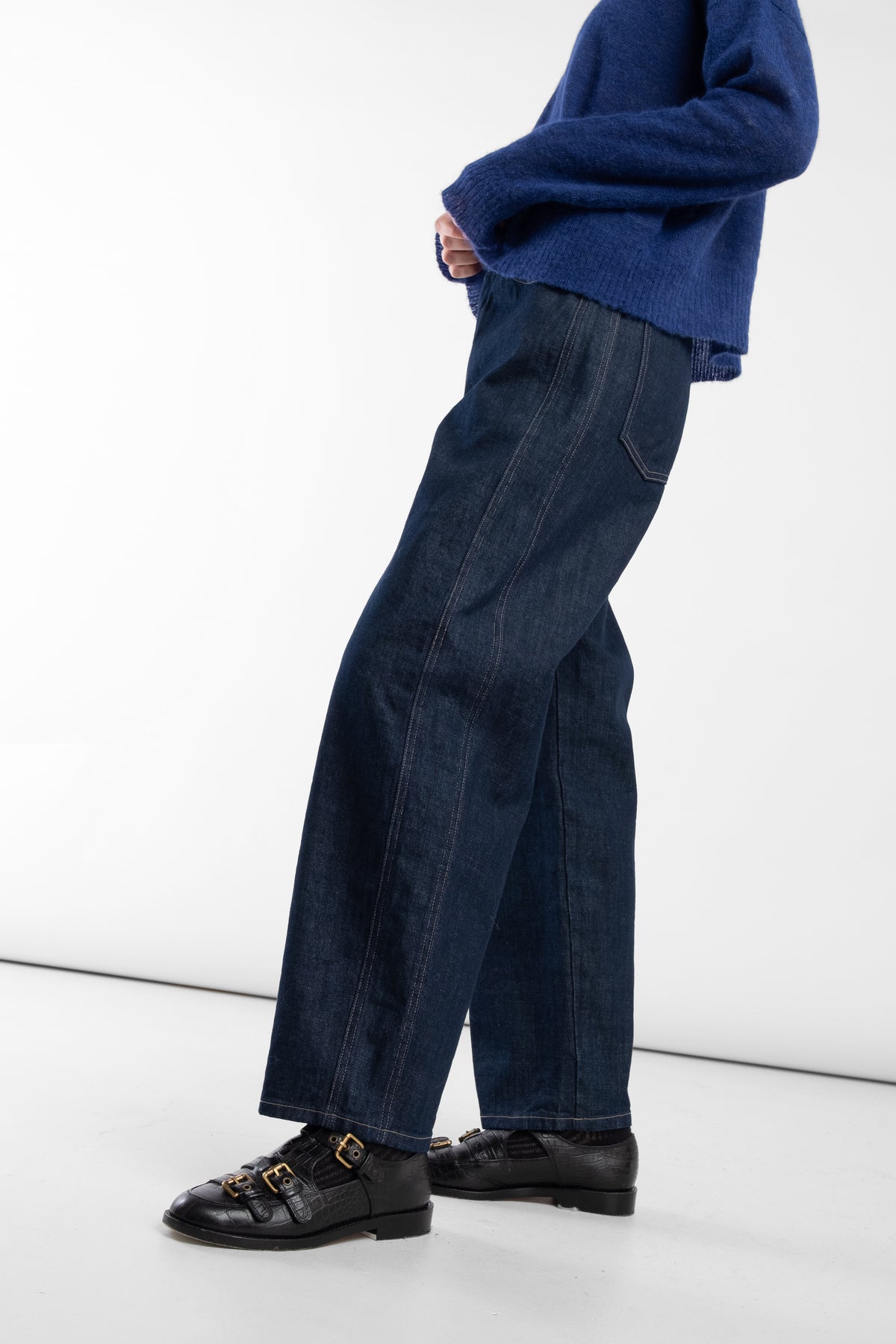 Dark Indigo Panel Jean