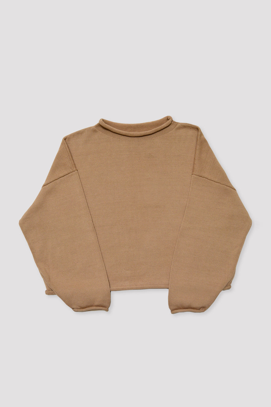 Camel Rolled Sweater