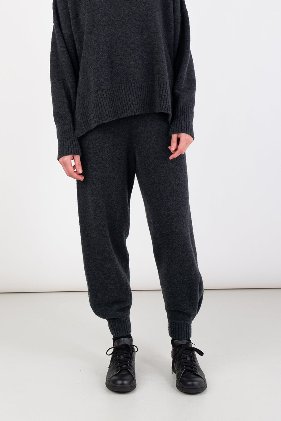 Charcoal Vela Knit Pant